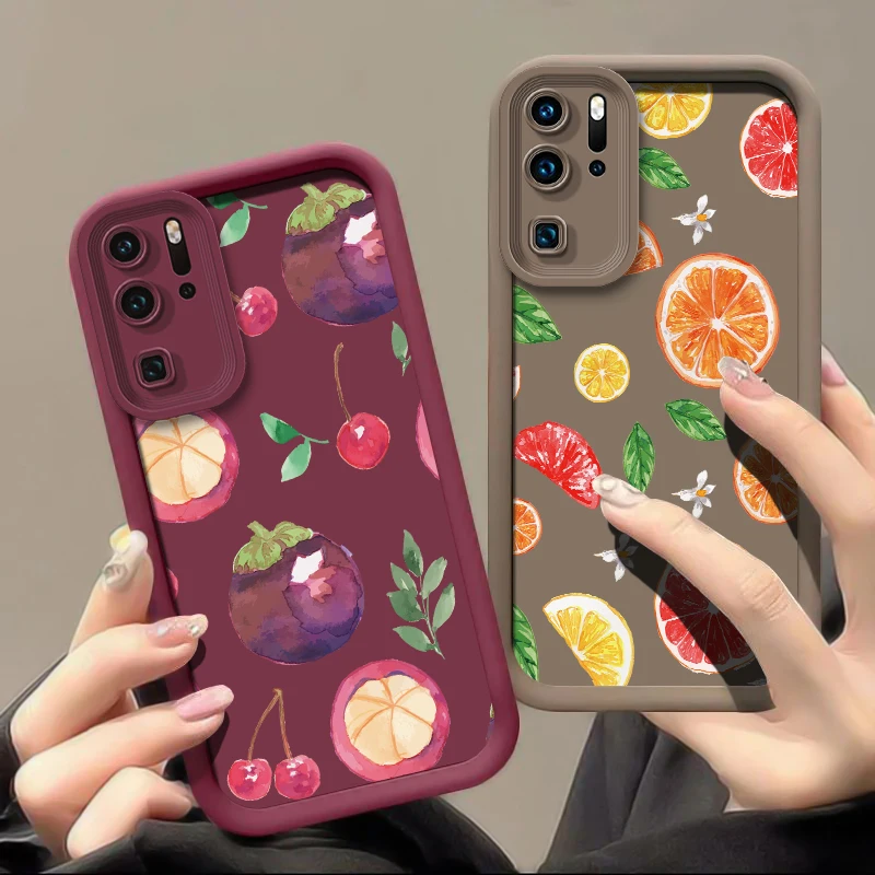 حافظة هاتف غير لامعة مضادة للصدمات لهاتف انفينيكس هوت 60 برو بلس 40i 30i GT 10 20 Play Note 50 40 Zero 30 VIP غطاء كرز برتقالي ليموني #2