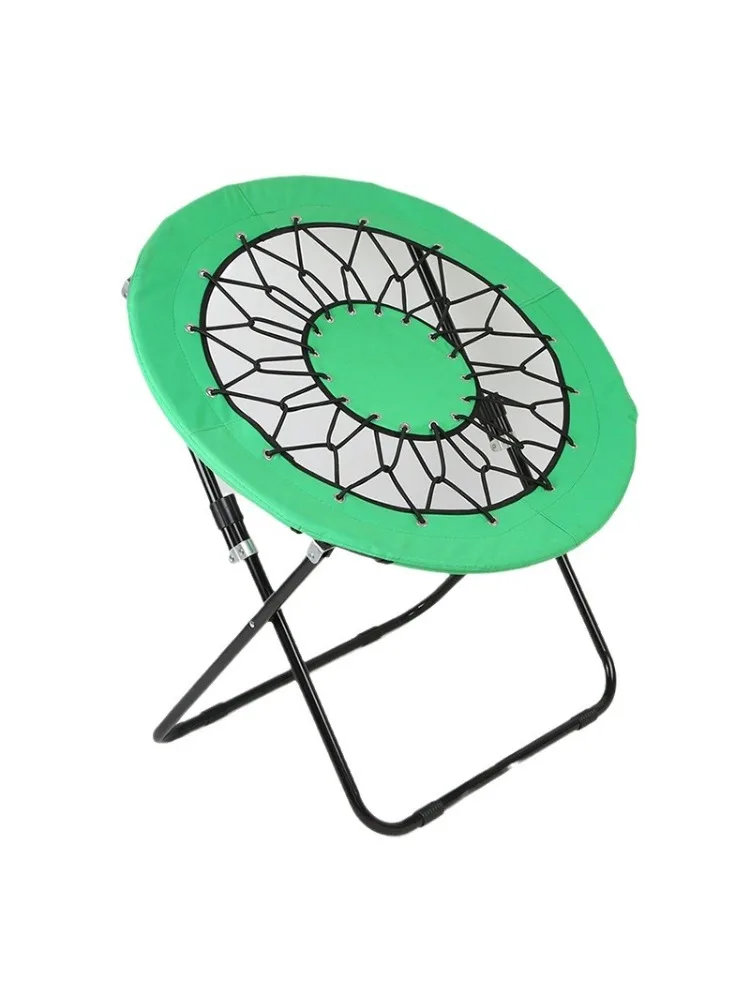 Portable Outdoor Folding Chair Spring Stool Lazy Seat Compact Camping Fishing Oxford Cloth Lightweight