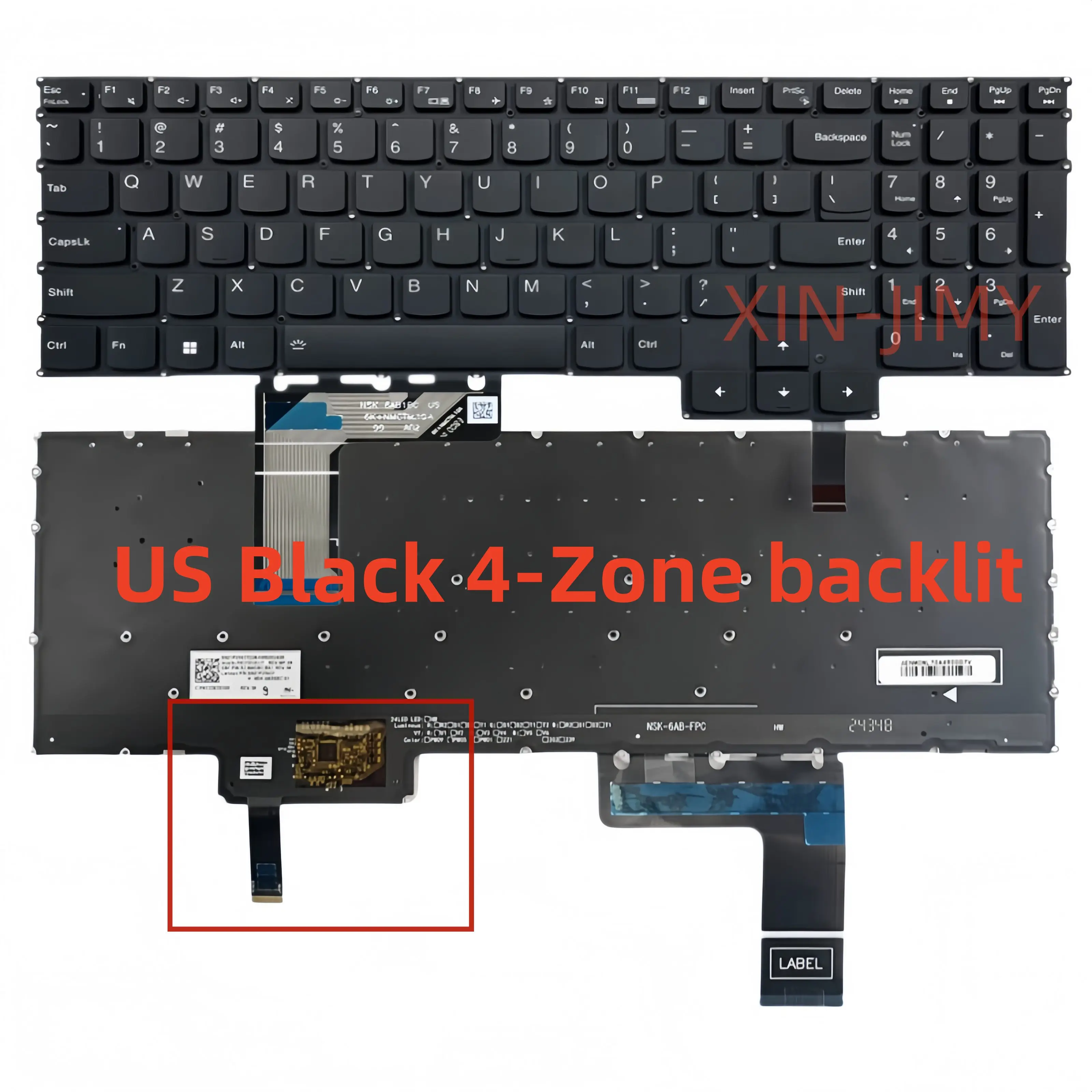 US RGB Backlit Keyboard For Lenovo LOQ 15ARP9 15AHP9 15IAX9 15IAX9 15IRX9 15IAX9I