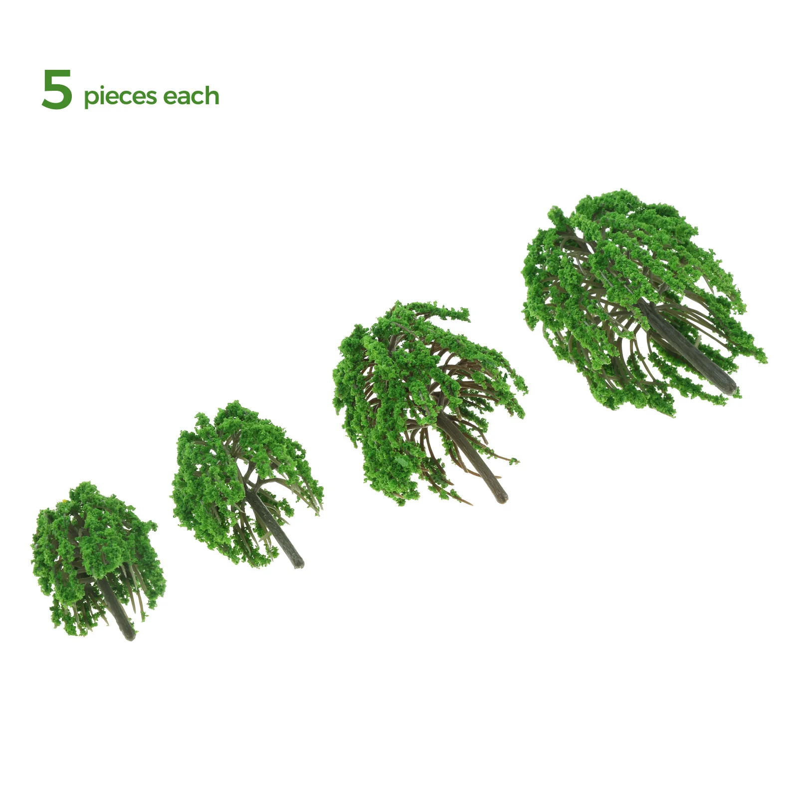 20Pcs Willow Tree Miniature Model Artificial Tree Scenery Landscape Model Weeping Willow Tree for Train Scenery Landscape Layout