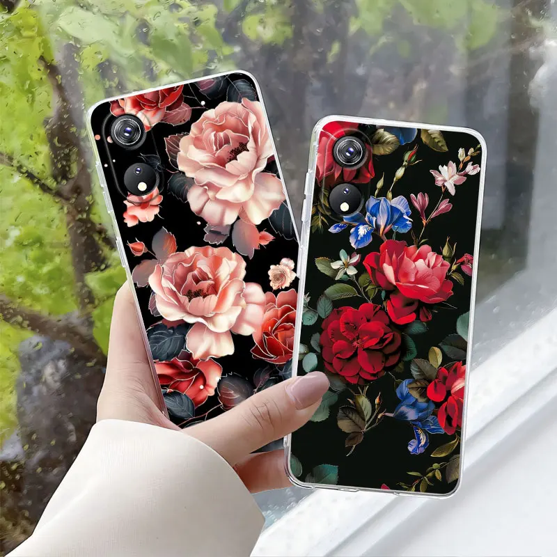 For Cubot P60 Note 20 Case Clear Shockproof Cover For Cubot Note20 Pro Soft Silicone TPU Phone Case Protective Cat Flower Fundas