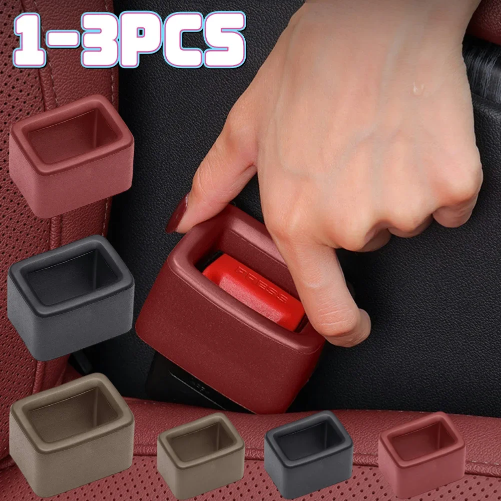 Car Seat Belt Socket Protector Protection Seat Belt Fixed Buckle Upright Device Card Slot Bracket Car Accessories
