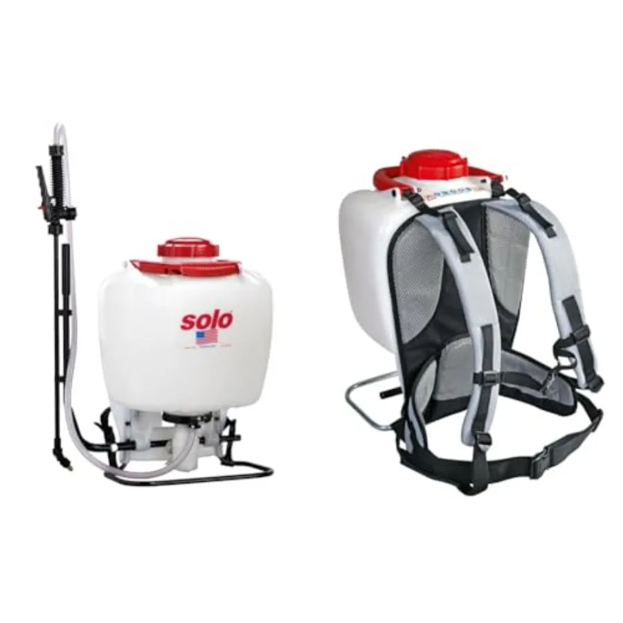 

425-Deluxe 4-Gallon Professional Piston Backpack Sprayer Bundle with Deluxe Padded Straps Accessory