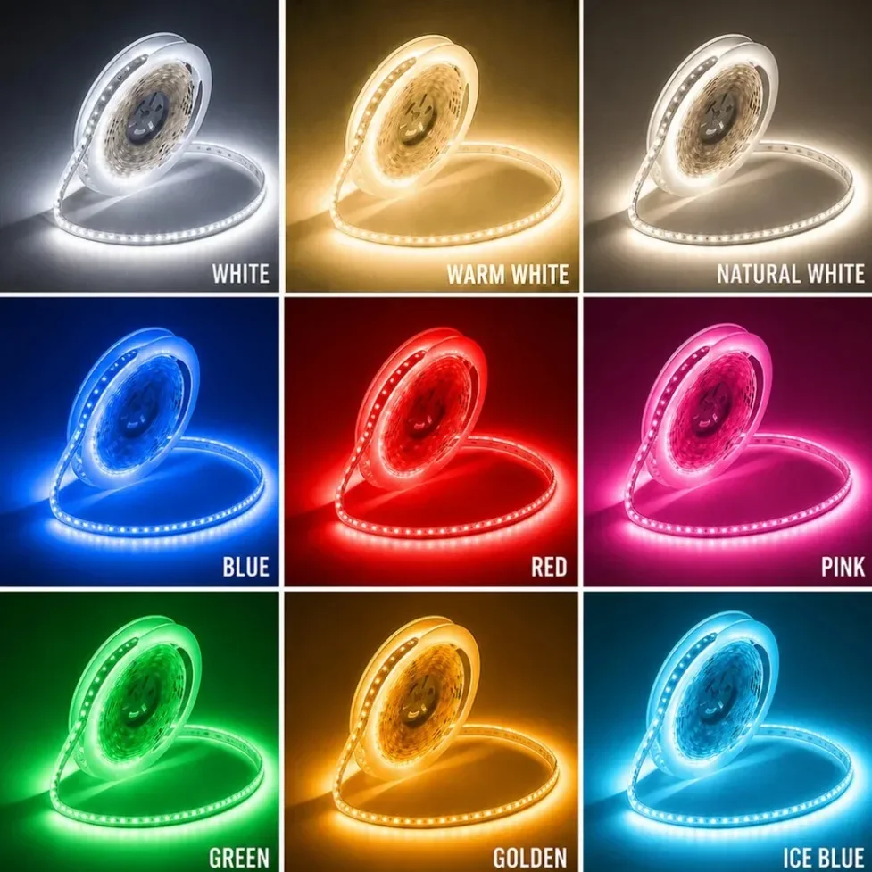 DC12V/24V SMD LED Strip 120LEDs/M White/Black Dupont Wire Connector for DIY Wine Cabinet Showcase Under Counter Display Lighting