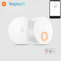 Linptech Wifi Self-generating Wireless Doorbell No Wiring Power-off Memory Habit Waterproof Works For Xiaomi App Smart Control