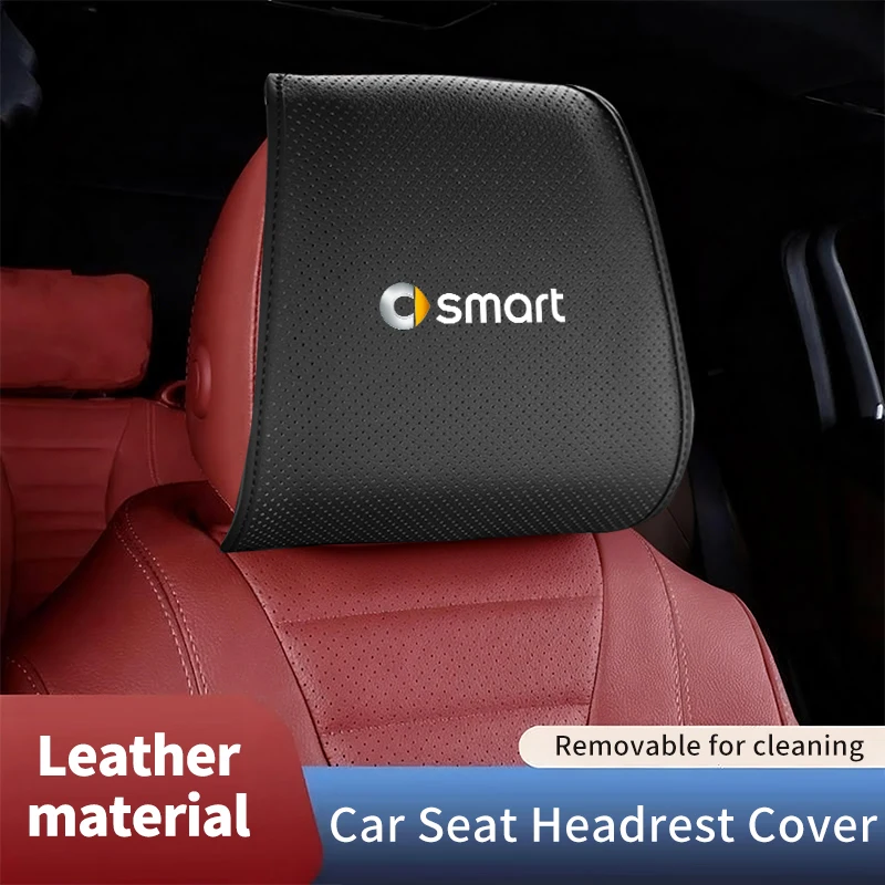 

Car Seat Pillow Cover Headrest Protective Mask Auto Interior Accessories For Smart Fortwo 451 453 450 EQ Forfour Coupe Cabrio