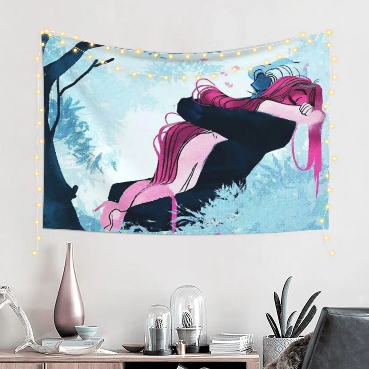 Lore olympus Tapestry Home Decor Aesthetic Decorative Wall Nordic Home Decor Tapestry