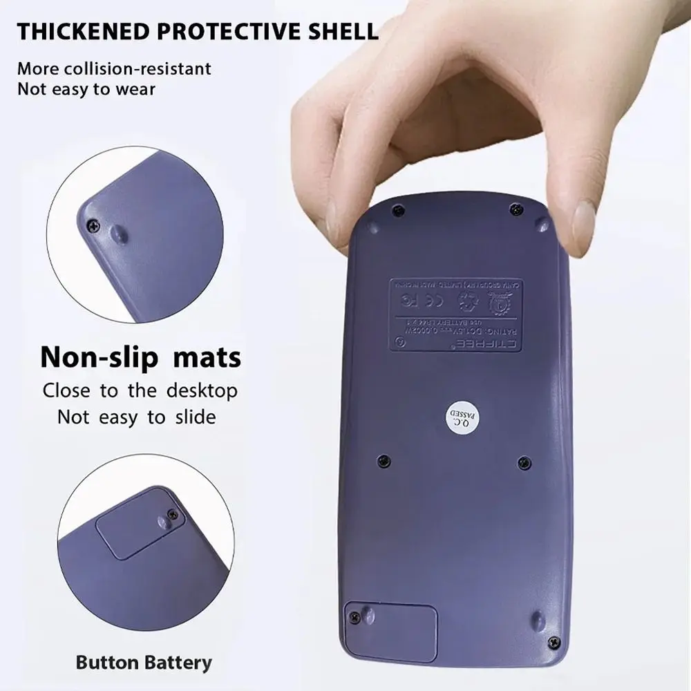 

417 Functions Engineering Scientific Calculator ABS Standard Solar Function Calculator 2-Line School Office Supplies