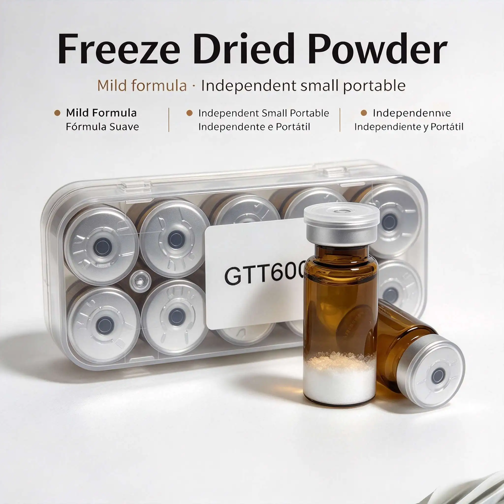 High-Quality  Freeze-Dried Powder, Repairs Skin Damage (Random Cap Colors, Production Date Subject to Actual Goods)，Glutathione