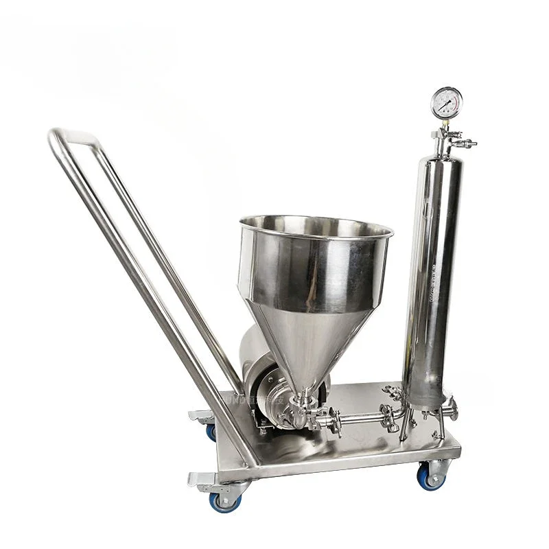 High quality custom sanitary stainless steel milk filter sunflower oil microporous filter with cart