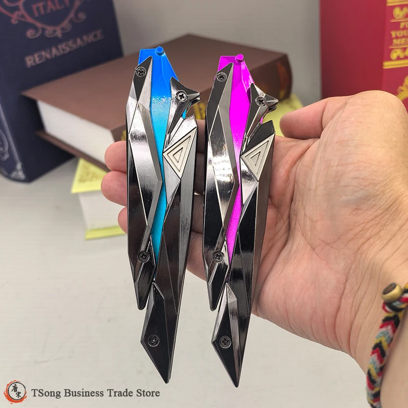 22cm Valorant Singularity 2.0 Butterfly Foldable Alloy Toy Matel Model Unopened Blade Game Collectible Official Merchandise - Image 4