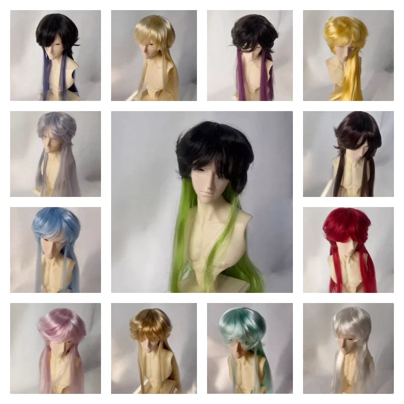 

Парики для кукол BJD, длинные волосы для 1/3 1/4 MSD MDD, аксессуары для волос, черный парик для куклы (без куклы)