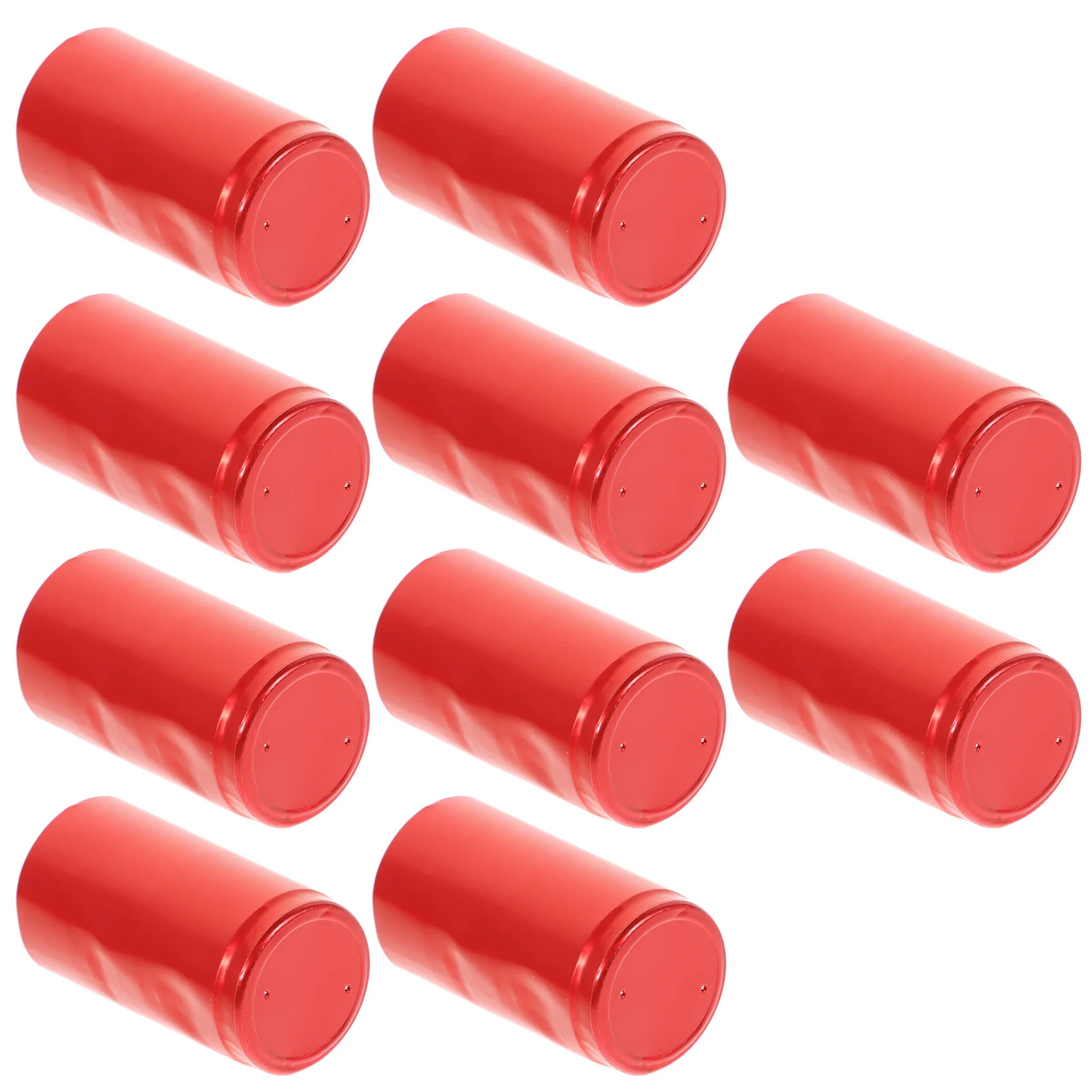 

10Pcs Wine Bottle Caps Heat Shrinkable Plastic Caps Chic and Professional for Public Wine Making Bottle Capsules Stopper