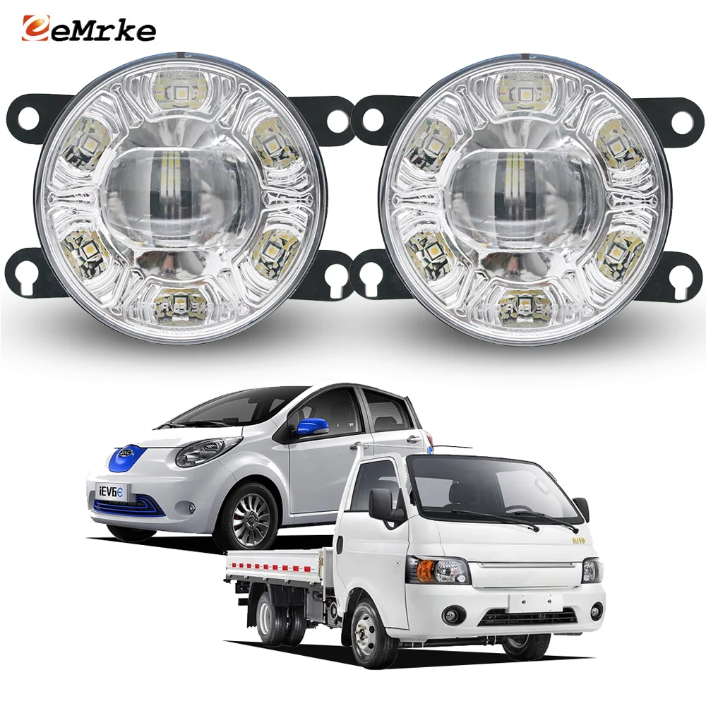 

5-Min Easy Install Led Fog Light PTF for Jac X200 N35 V260 iEV6e 2017 2018 2019 2020 2021 2022 with Lens 6 DRL E-MARK E4 & DOT.