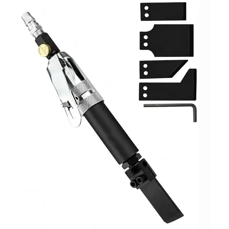 Adjustable Pneumatic Scraper Set Mini Air Knife Shovel Chisel for Industrial Welding Deburring Rust Removal