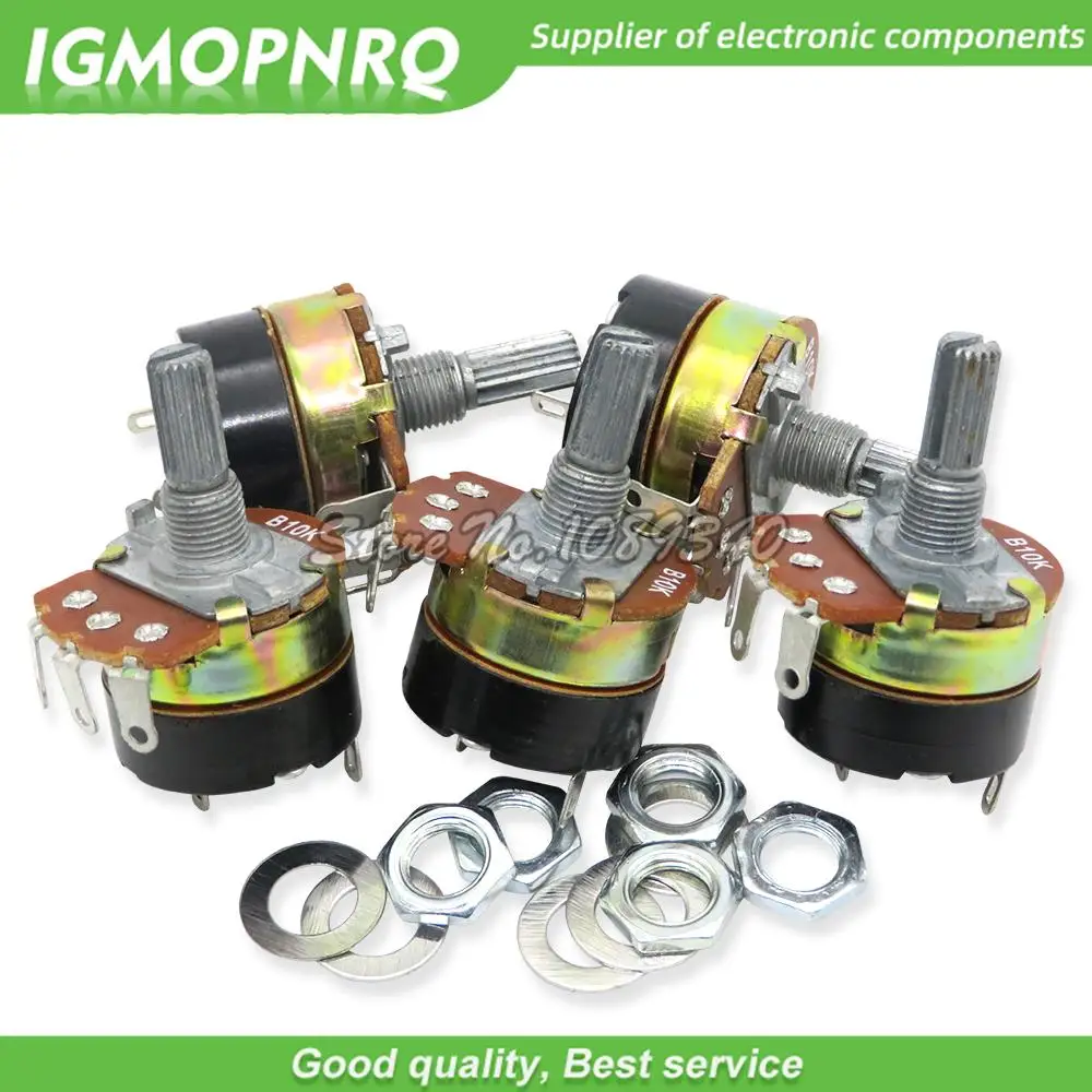 5PCS WH138 adjustable resistance speed regulator with switch potentiometer WH138-1 B5K B10K B20K B50K B100K B250K B500K 10K 100K
