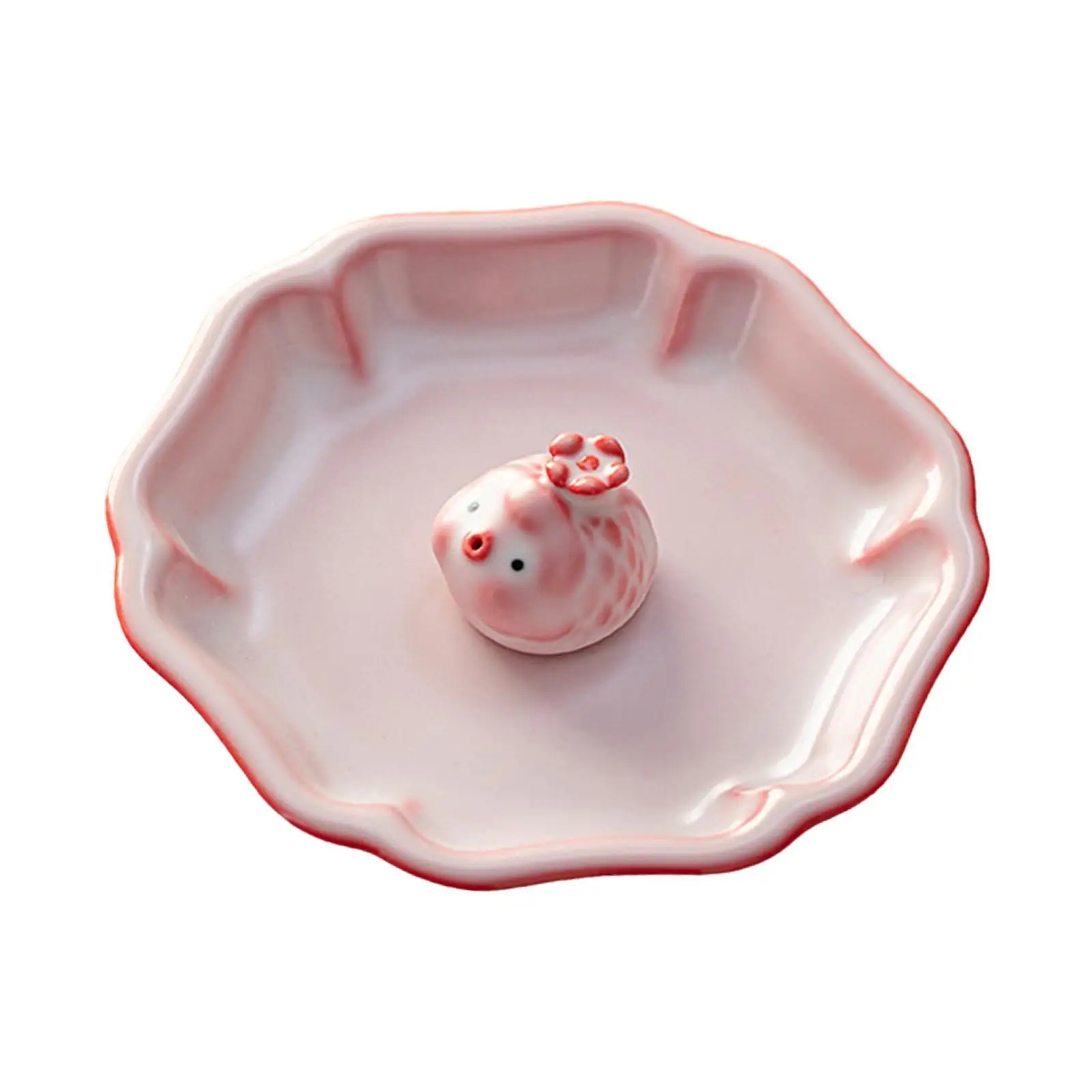 Bubble Fish Statue Cute Incense Holder Figurine Tea Pet Tea Accessories Gift