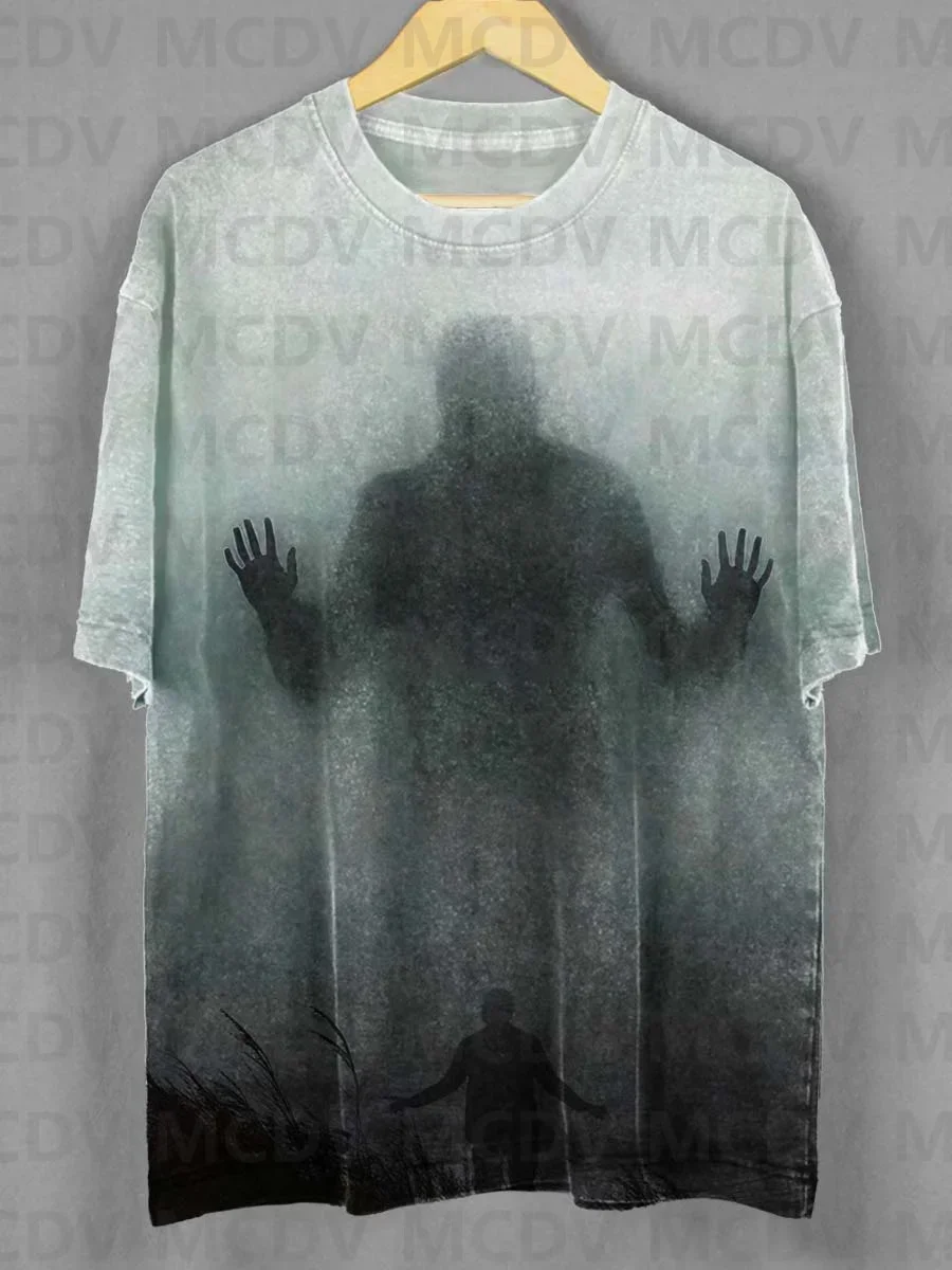 Unisex Ghost Hand Dark Horror Gothic Halloween Art Print T-shirt Summer Tops