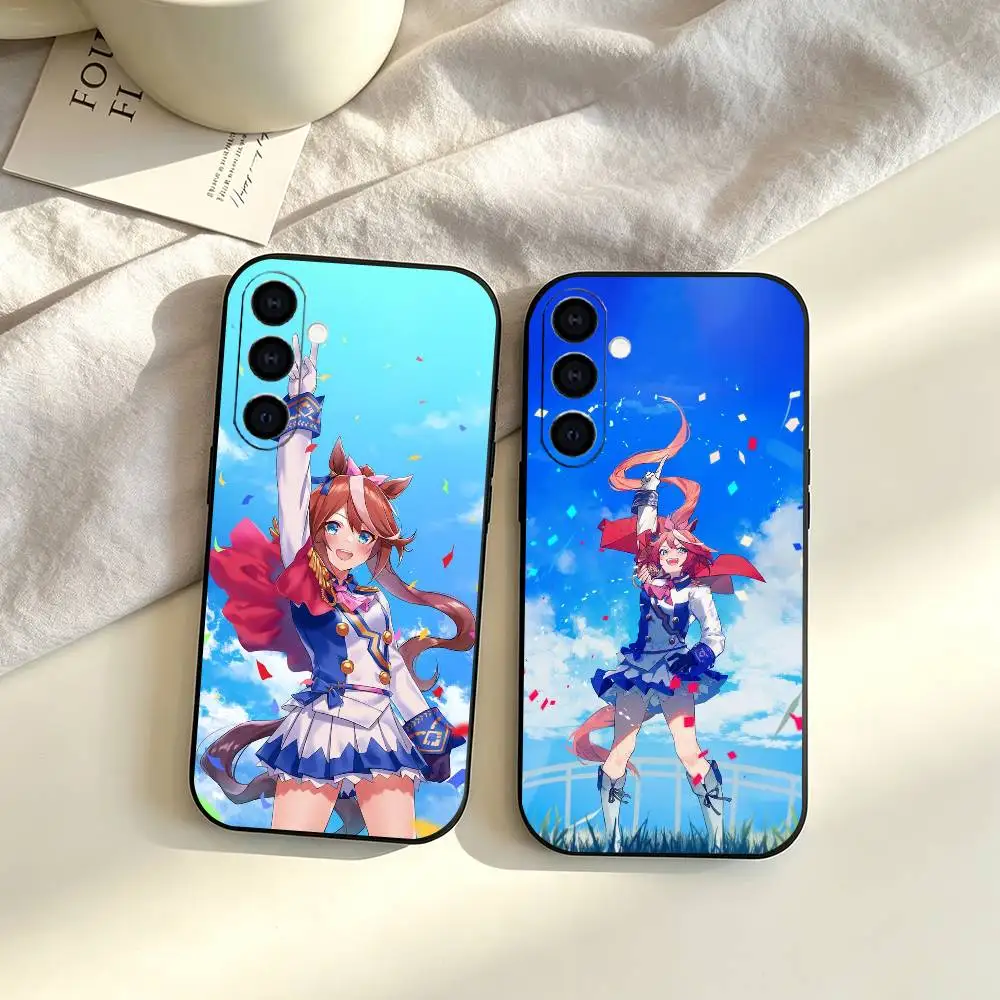 Umamusume Tokai Teio gift Phone Case Black Silicone Soft For Samsung Galaxy A73,A72,A71,A70,A53,A52,A51