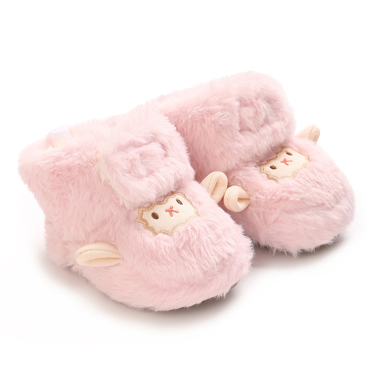 Winter Boots - Slip-On Easy Closure, Soft Fabric Lining & Cushioned Insole for Warmth, Beige/Brown/Black/Gray/White/, First Walk