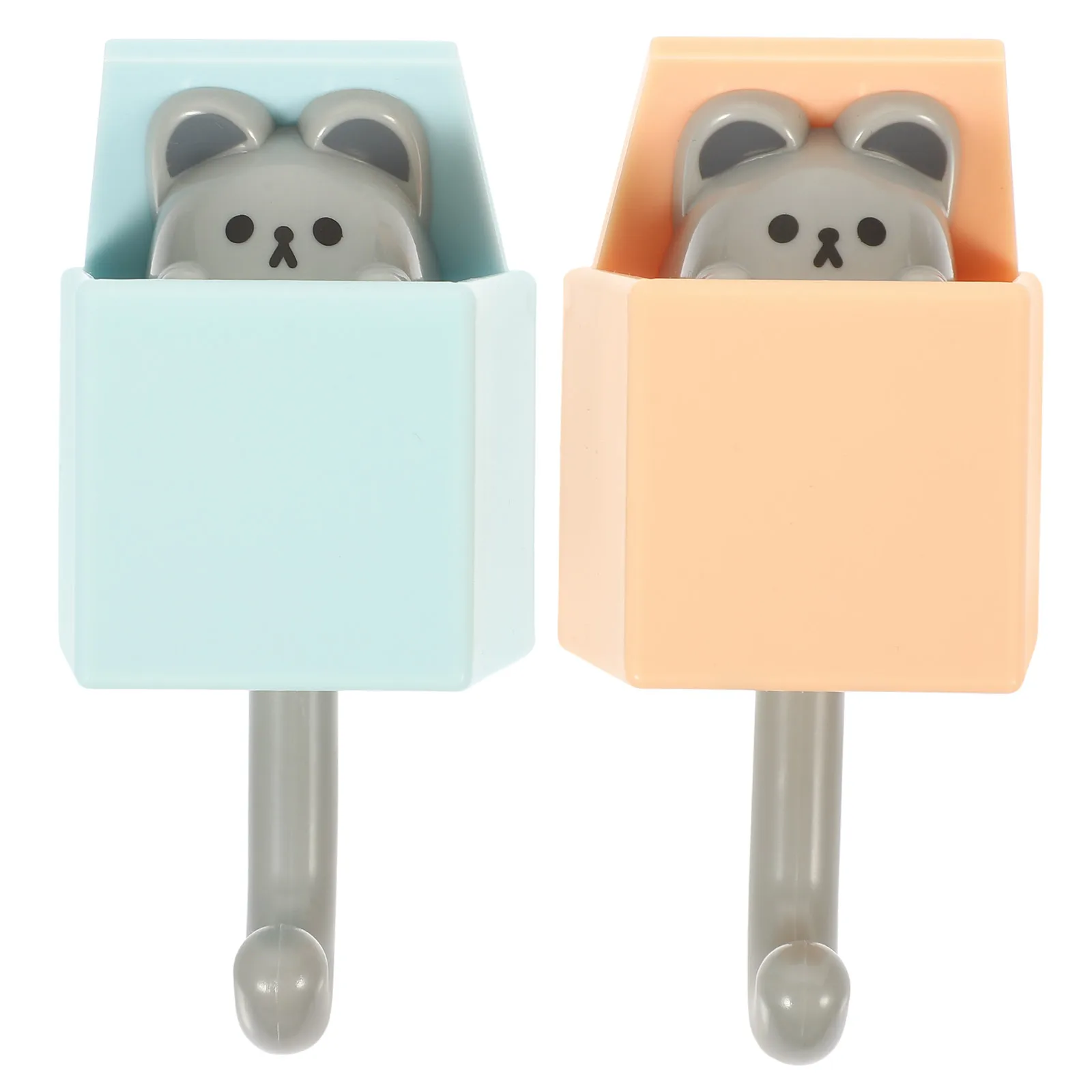 

2pcs Trace Small Cat Hooks for Cat Key Holder Bathroom Coat Hooks For Wall Coat Key Hook For Wall Holder Storage