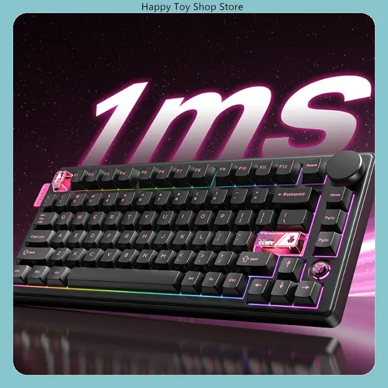 Onikuma MT706 RGB Mechanical Keyboard Wireless 2.4G Bluetooth Wired E-Sports Gaming Keyboard Three Modes for Computers