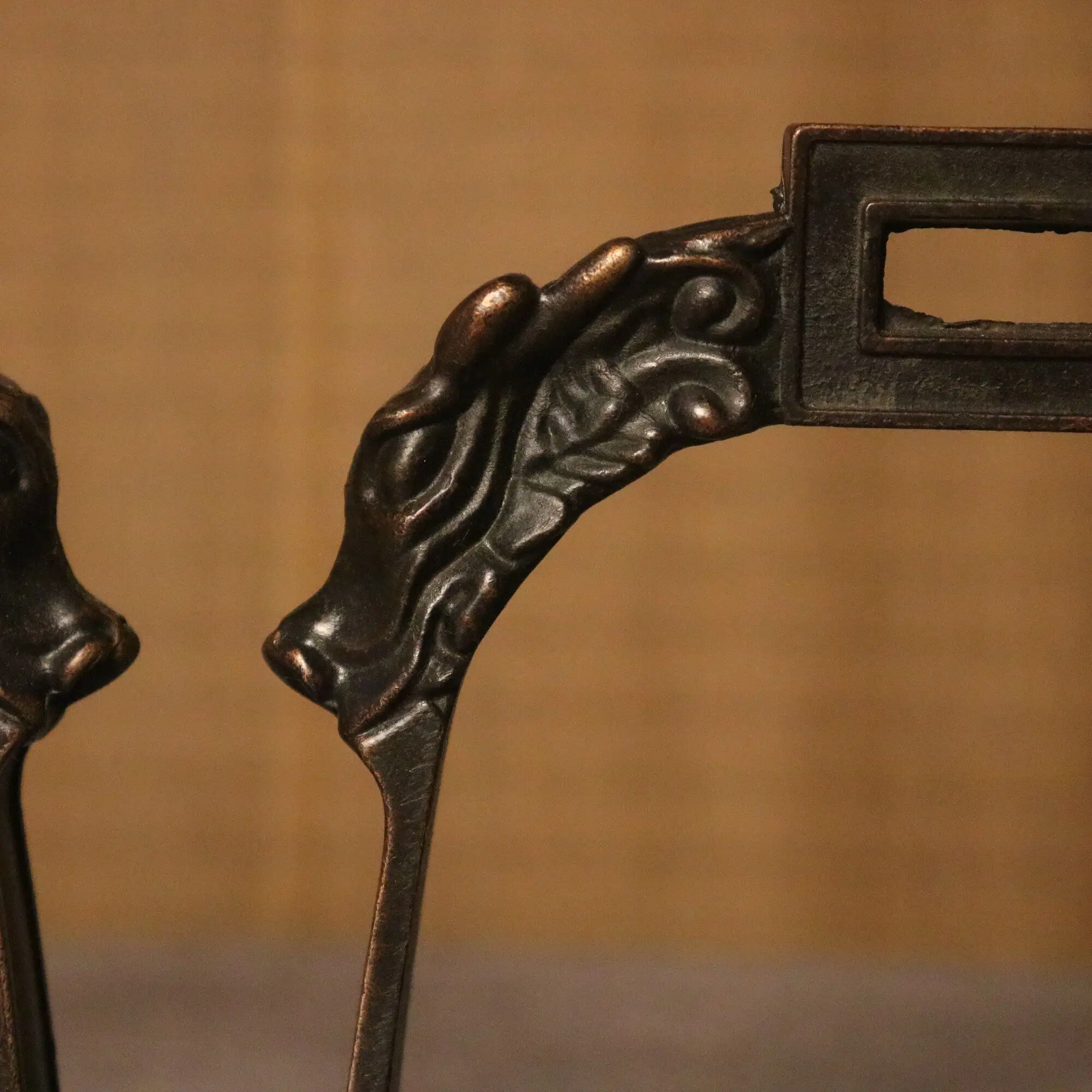 Vintage Copper Horse Stirrups Pair Antique Craft Collectible Retro Home Wall Decor Living Room Art Decoration