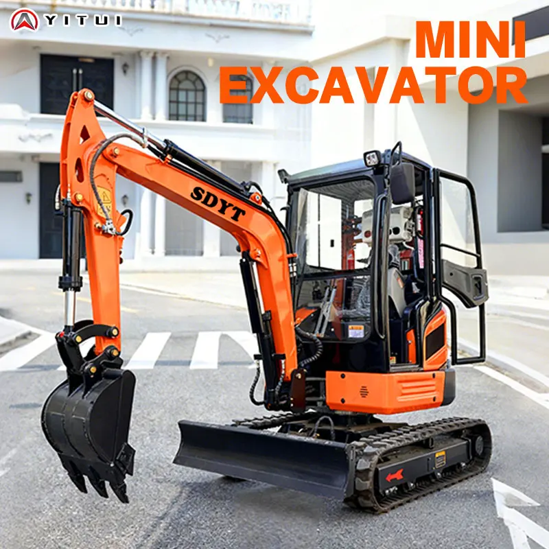 Mini Excavator 2.6 Ton Diesel-Powered Adjustable Working Radius User-Friendly Operationcrawler-Type Mini Excavator Customized