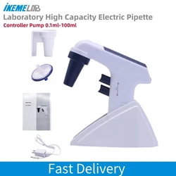 IKEME Levo Plus Electric Pipette Controller Large Volume Automatic Pipette 0.1-100ml Serological Pipette Pump USB Lab Equipment