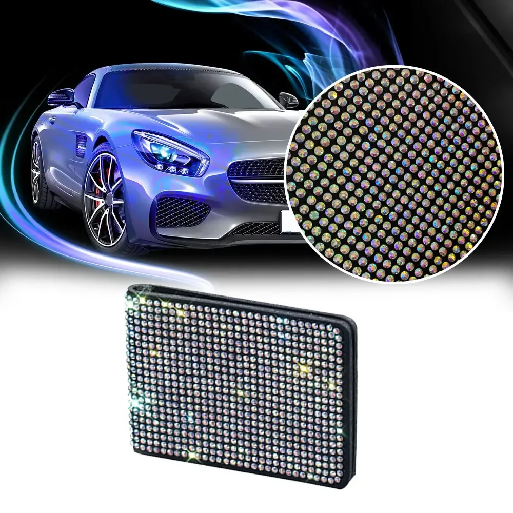 1Pc Universal Diamond Car Driver License Holder Leather Cover for Car Driving Documents Car Bling Accessories for Girl Woman