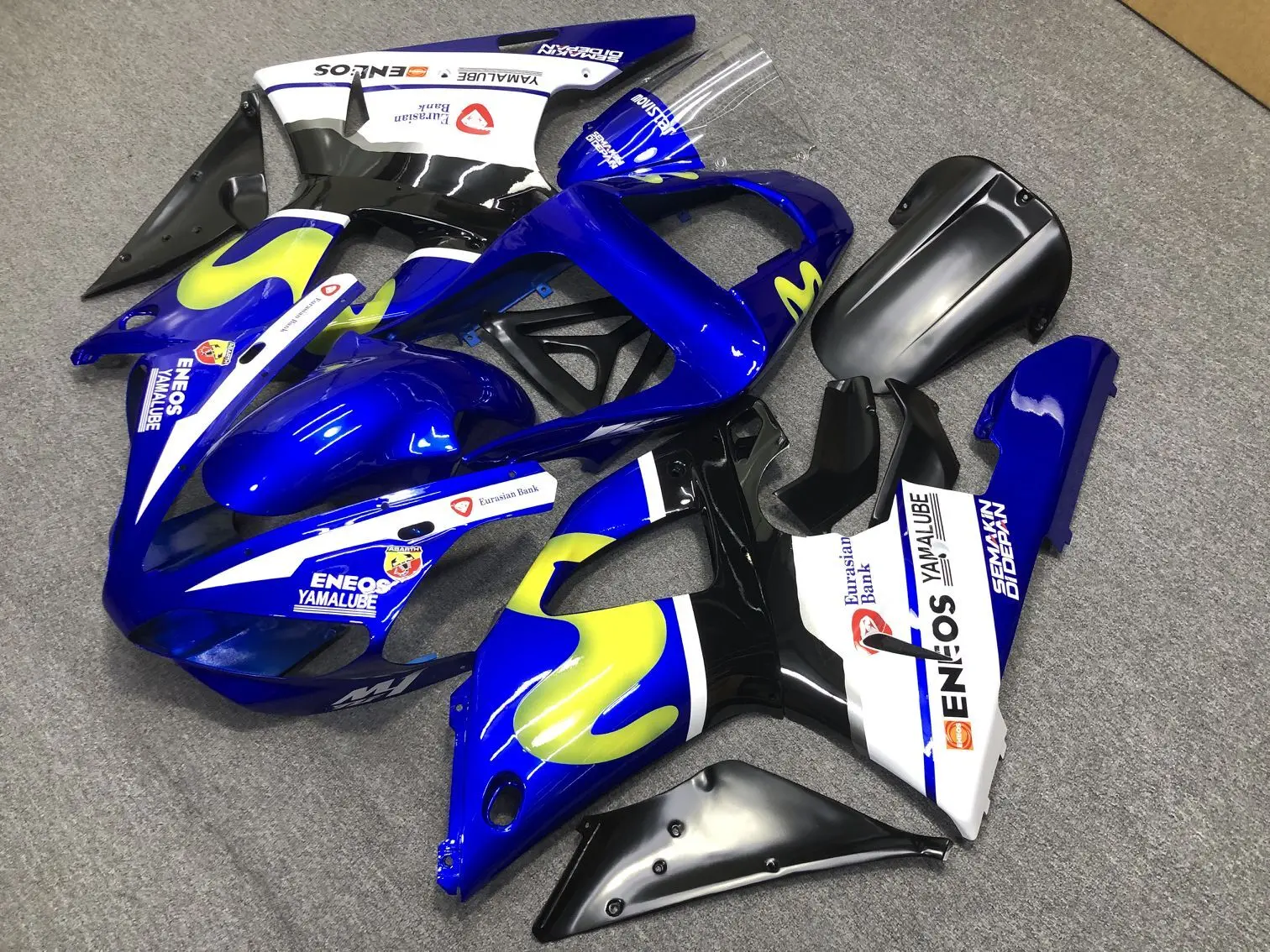 Custom paint Fairings for YAMAHA  2000 2001 YZF R1 full plastic kits YZFR1 00 01 YZF1000 bodywork fairing kit part U0P2