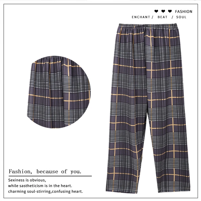 605 line plaid trousers