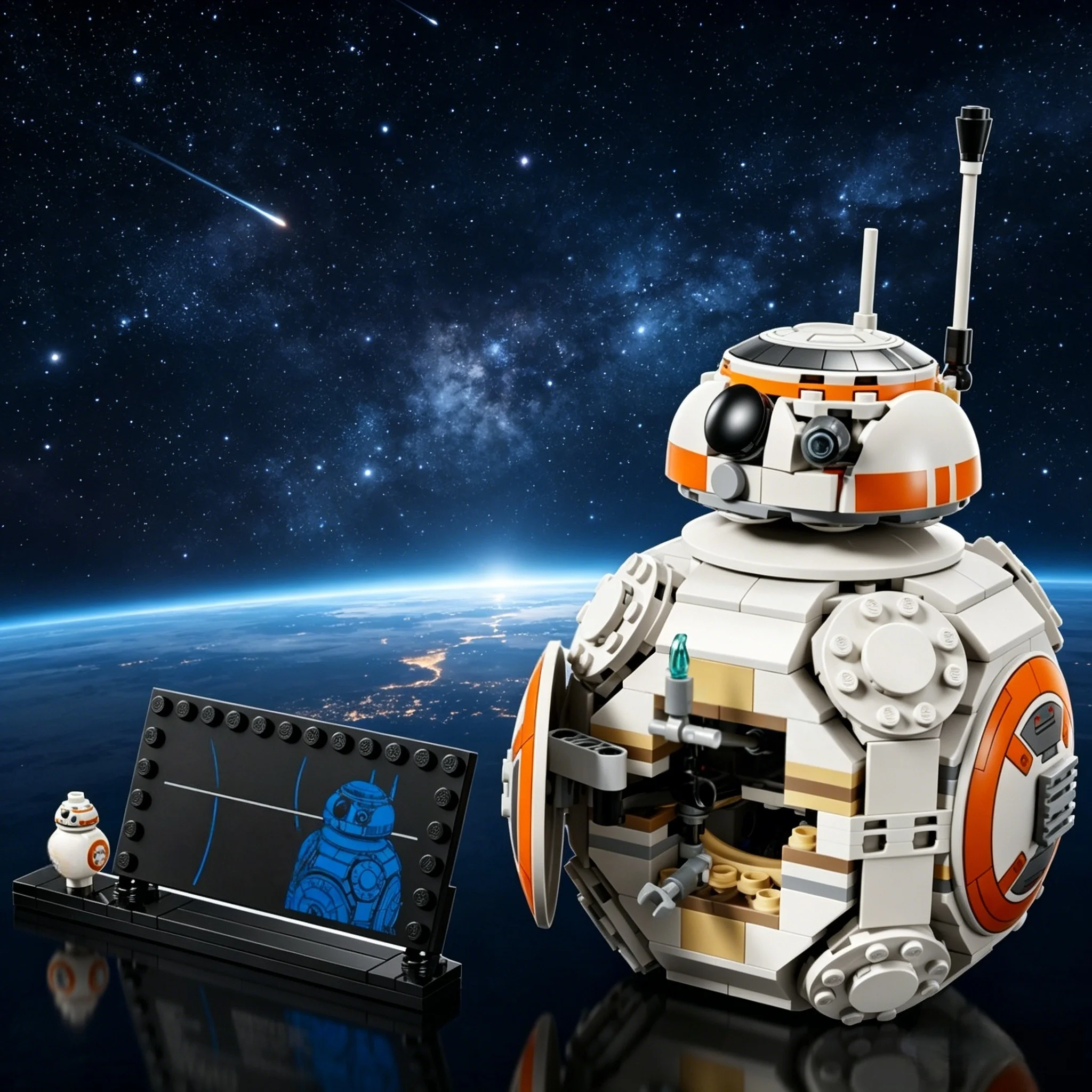 

MOC spot mechanical waiter robot building blocks DIY assembly model Birthday Christmas gift best gift