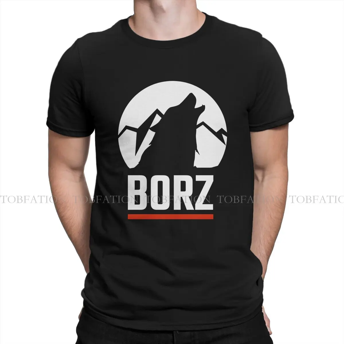 

Chechen Borz Wolf Newest TShirts CHECHNYA Chechen Men Harajuku Pure Cotton Streetwear T Shirt O Neck Big Size