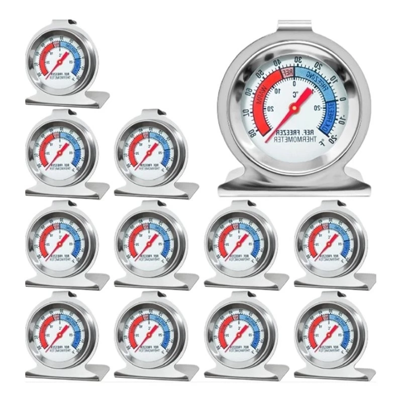 Large Fridge Thermometer 12-Pack With Dual-Scale-20 To 80° F For Refrigerator For Freezer Monitoring-[ToolMr A83]