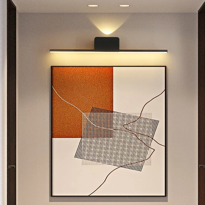 Bathroom Long Wall Lamp Mural Lighting Fixture For Bedside Living Room Painting Led Light Home Decoration Lighting Wall Scocne