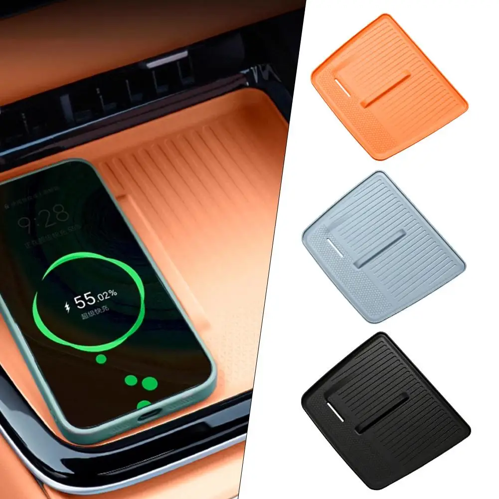 For Changan Deepal S05 Wireless Charging Pad Silicone Non-Slip Mat Central Console Organizer Interior Accessories