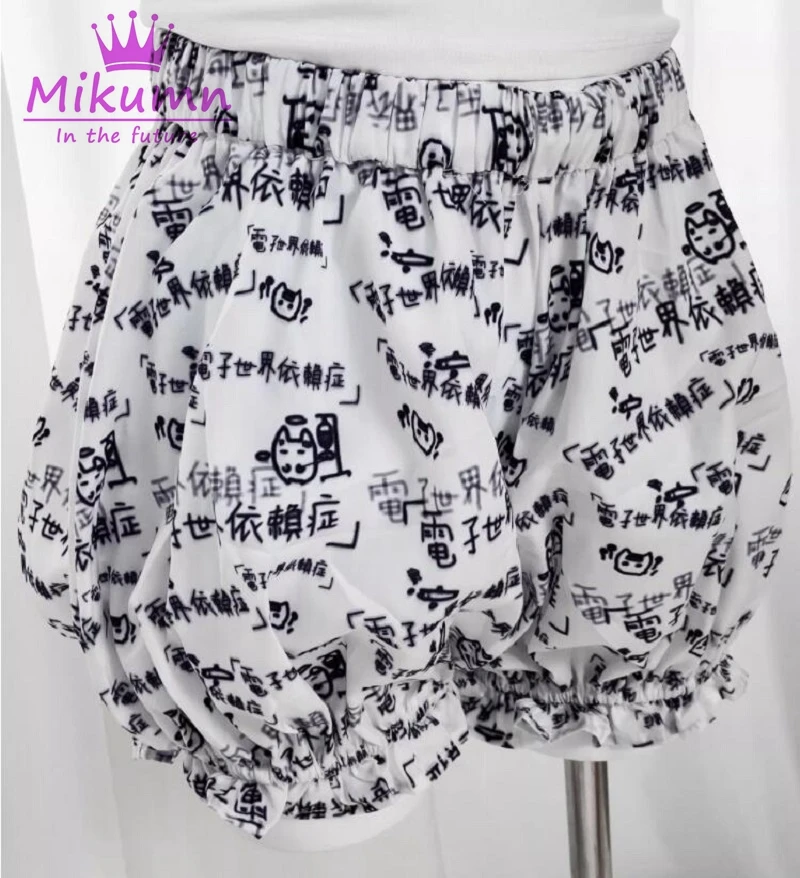 Mikumn Harajuku Y2k Lolita Cute Safety Shorts Japanese Women Cartoon Print Pumpkin Short Pants Girls Vintage Kawaii Bloomers