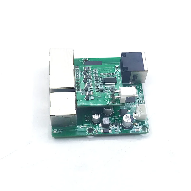 3port  10/100M POE 802.3AT/AF 48V with 1port 10/100M UPLINK/NVR switch pcb module