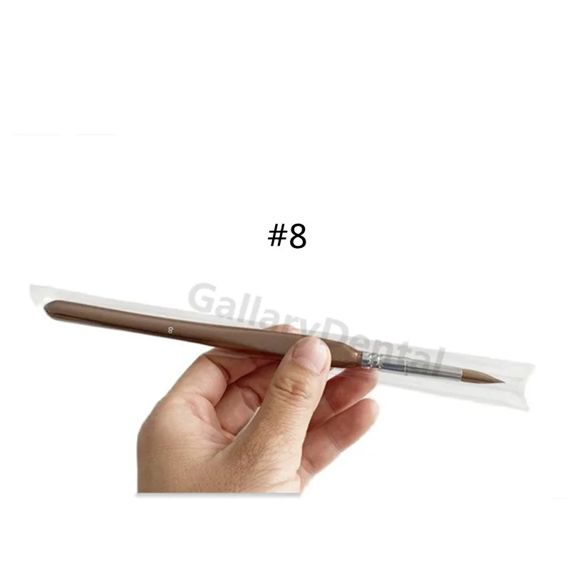 #8 Dental Sable Hair Brush Pen Porcelain Brushes Enamel Veneering Powder Opaque