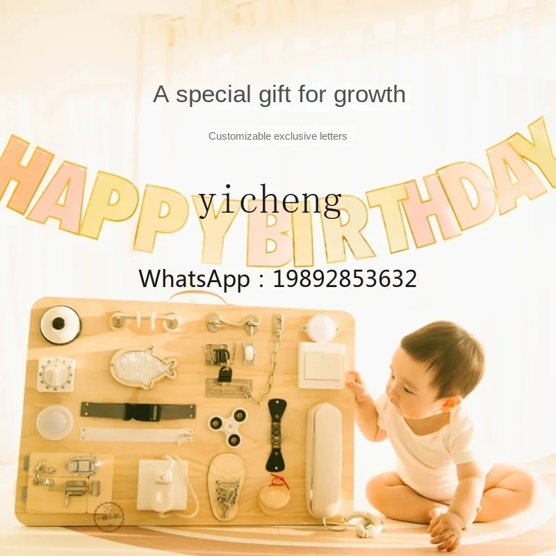 إكسسوارات لون الخشب الخام ألعاب التعليم المبكر هدية للأطفال #5