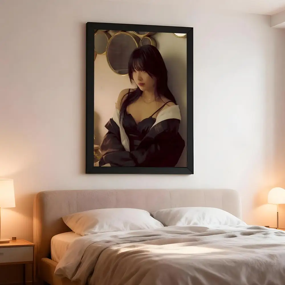 Singer Kpop J-Joy Poster Artistic Peel-Off Wall Decor, Indoor Outdoor Home Ornament for Collectors
