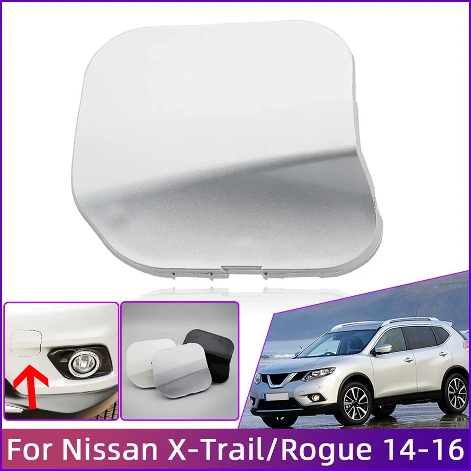 

Front Bumper Towing Hook Eye Cover Lid For Nissan X-Trail Rogue T32 2014 2015 2016 Tow Hook Trailer Cap Trim White Black Silver