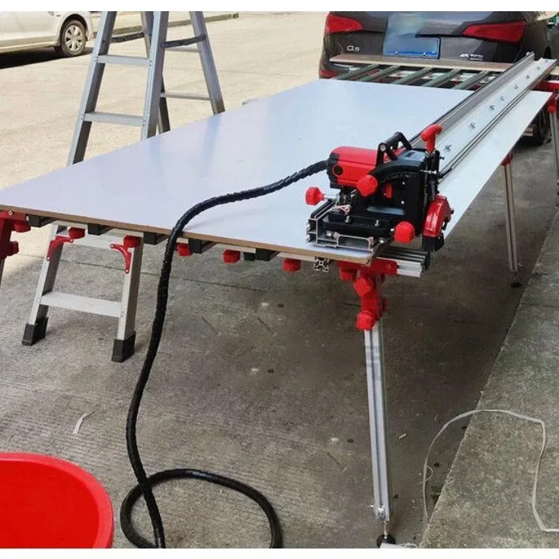 ASM2 In 1 Portable Track Tile Saw For Sintered Stone Slab 45 Degree Chamfering Straight Cutting Machine 13000RPM Electric Cutter view 4