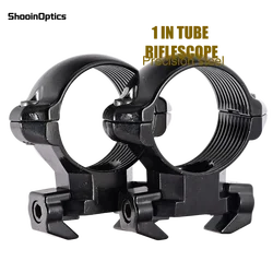 Shooin Optics 1-Inch Rifle Scope Mount With 20mm Rail Base Precision Steel Construction For Hunting Shooting