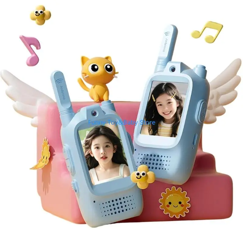 

Pack of 2 Kids Video Walkie Pictures Highlighting Immediate Live Video Talk and Voice Consequences for Outdoor Quests C90B