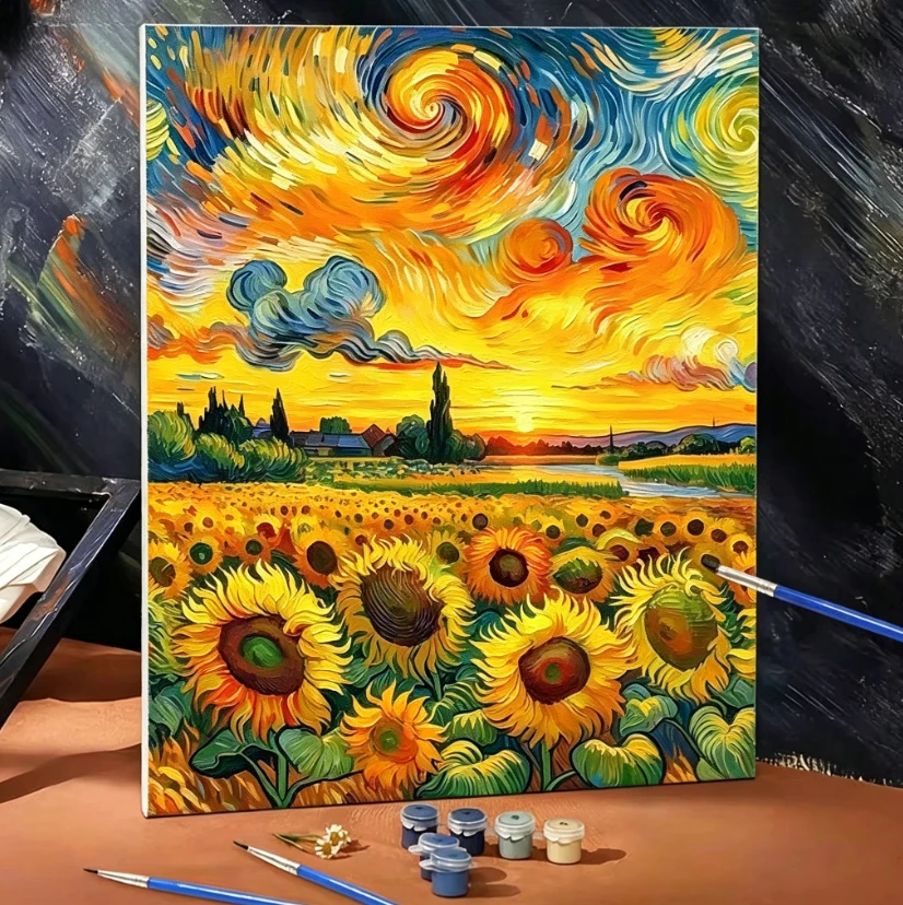 Art Craft Game - طقم رسم بالأرقام للكبار المبتدئين 40×50