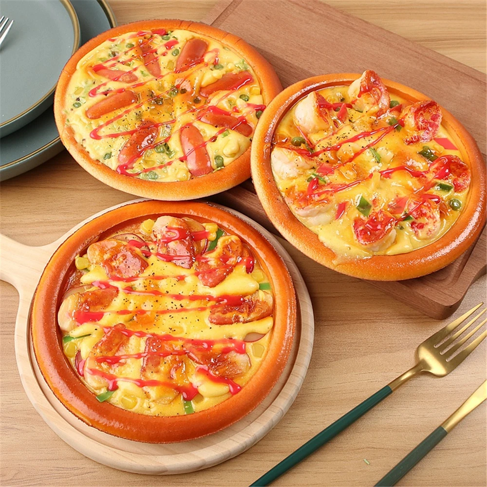 

pizza simulation food props restaurant bakery pastry dessert cake house shop store decoration artificial fake pizza model