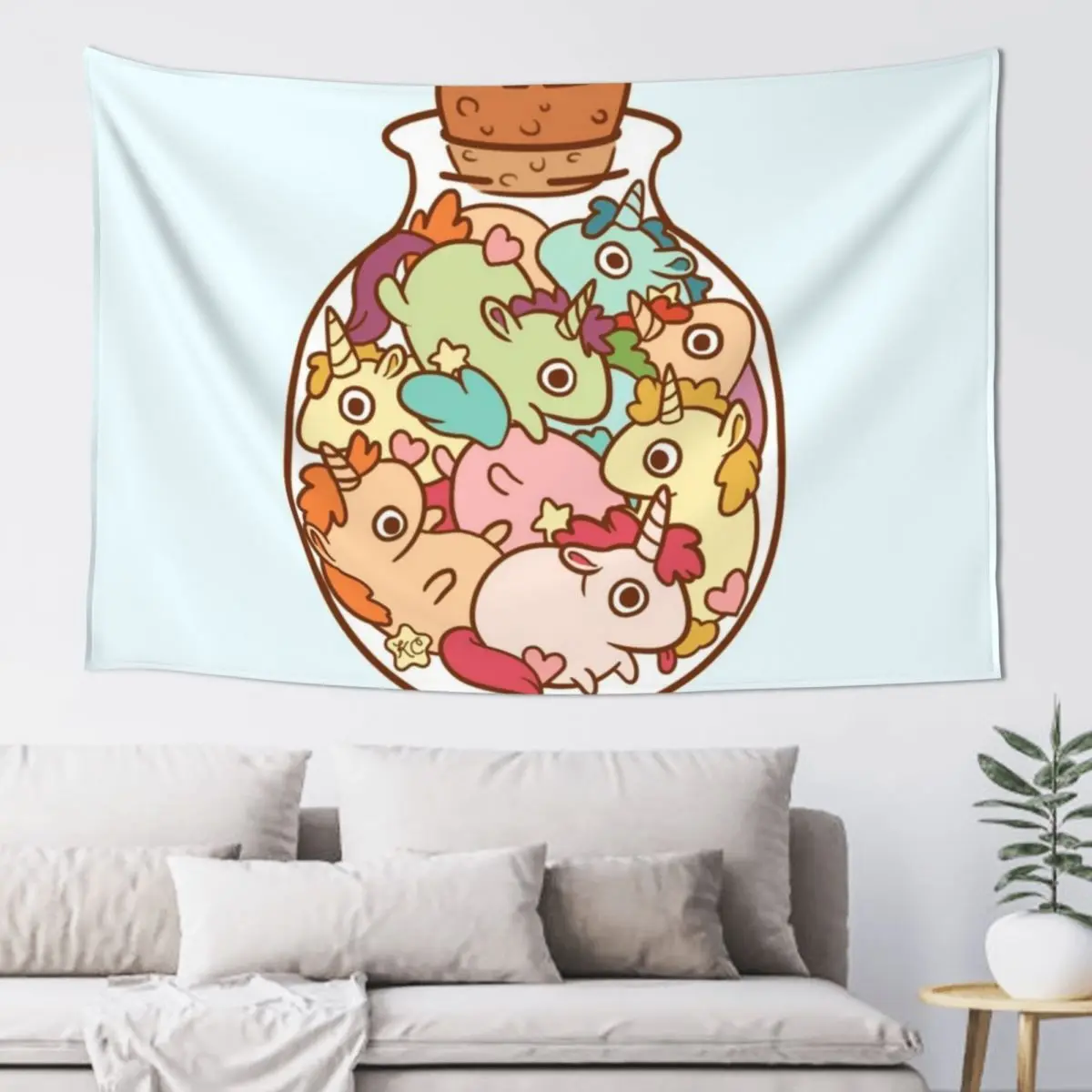 

Bottle of Unicorns Tapestry Room Decoration Korean Style Home Decorations Tapestry