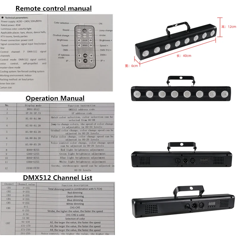 NEW mold 8X12W RGBW LED PAR Light/ disco ligh/ LED wash light stage professional dj equipment